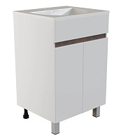 Mixline Тумба под раковину Брикс 50 2 створки белый/дуб вотан