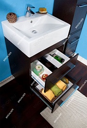 Бриклаер Мебель для ванной Чили 55 венге – фотография-3