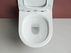 Ceramicanova Подвесной унитаз Forma Rimless с шумоизоляционной панелью CN1000 с системой инсталляции Envision кнопка Flat белая – фотография-6