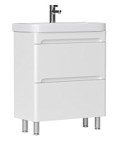 Equil Тумба под раковину Nice 70 2 ящика напольная белая