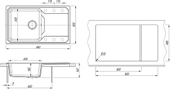 Dr. Gans Мойка кухонная Кардинал 840 латте – фотография-4