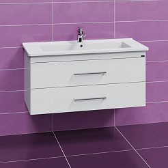 СанТа Мебель для ванной Вегас 105 подвесная белая – фотография-6