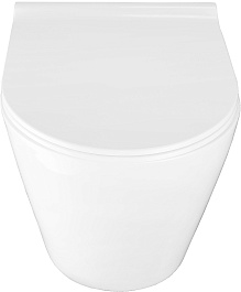 Azario Унитаз подвесной Nova AZ-2217 безободковый белый – фотография-4
