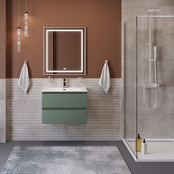BelBagno Тумба с раковиной Kraft 60 подвесная Еловый матовый – фотография-12