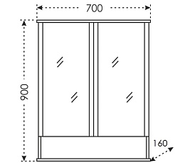 СанТа Мебель для ванной Родос 75 белая – фотография-13