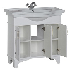 Aquanet Тумба с раковиной Валенса 90 белая (180045)  – фотография-3