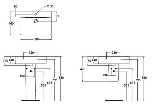 Ideal Standard Раковина "Connect Cube" E794501 – фотография-10