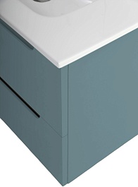 BelBagno Мебель для ванной Etna 80 подвесная голубая матовая – фотография-6