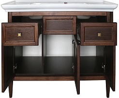 ASB-Woodline Тумба под раковину Гранда 105 антикварный орех – фотография-2