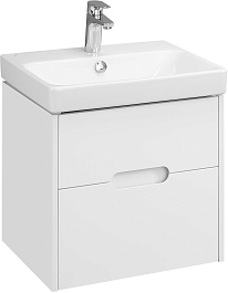 Акватон Тумба с раковиной Оливия 55 белая – фотография-1