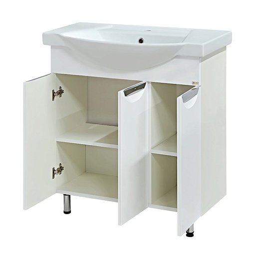 Misty Тумба для умывальника Лаванда 75 прямая – картинка-3