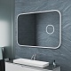 Teymi Зеркало Solli 120x80 Led с сенсором на взмах и увеличительным зеркальцем – фотография-16