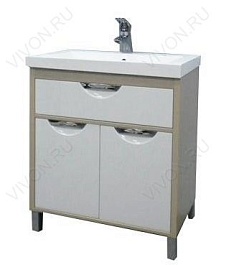 Aquanet Тумба с раковиной "Гретта 75" дуб – фотография-2