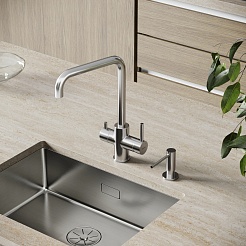 Sancos Смеситель для кухни Vela брашированный никель SC4013BN – фотография-2