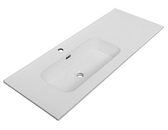 Cezares Тумба с раковиной Eco Cer-N 120 L bianco lucido CZR-8095-120-L ручки сатин – фотография-6