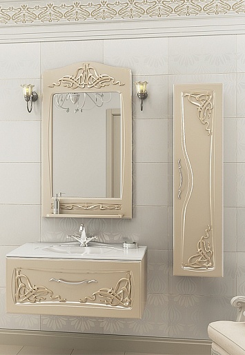  Мебель для ванной "Vittoria 90" ваниль – фото-1