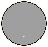 Aquanet Зеркало Контур 60x60 Led TX с подсветкой и антизапотеванием черное