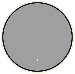 Aquanet Зеркало Контур 60x60 Led TX с подсветкой и антизапотеванием черное – фотография-1