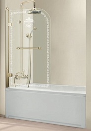 Cezares Шторка на ванну RETRO-A-V-1-80/145-CP-G-L – фотография-1