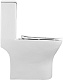 Azario Унитаз-моноблок Terni AZ-8618 безободковый с бачком с сиденьем микролифт белый – картинка-15