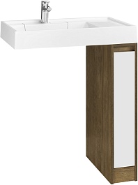 Акватон Тумба под раковину Лондри 20 дуб кантри – фотография-2