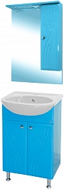 Misty Мебель для ванной Мисти 50 R голубая – фотография-1