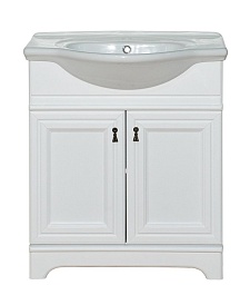 Misty Мебель для ванной Лувр 75 R белая – фотография-5