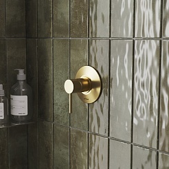 Paini Смеситель для ванны и душа Cox 78PJ690 встраиваемый, брашированное золото – фотография-2