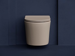 Ceramicanova Подвесной унитаз Balearica Rimless CN6000MC капучино матовый – фотография-7