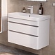 Equil Тумба с раковиной Soldi 80 2 ящика подвесная белый софт – картинка-17