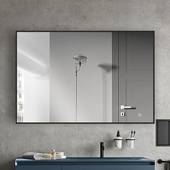 Vincea Зеркало 120x80 VLM-3VN120B с ореольной подсветкой черное – фотография-3