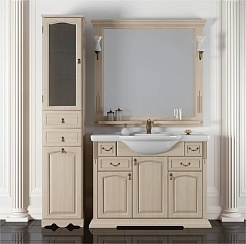 Opadiris Шкаф-пенал для ванной "Риспекто 40" L светлое дерево – фотография-2