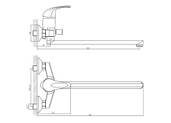 Rossinka Смеситель "C40-33" для ванны – фотография-2