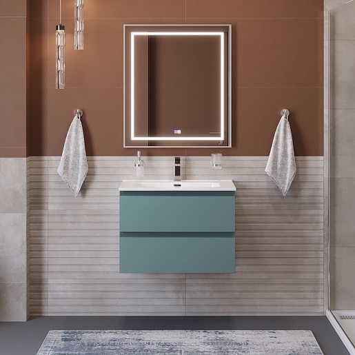 BelBagno Тумба под раковину Kraft 70 подвесная Голубой Матовый – картинка-9