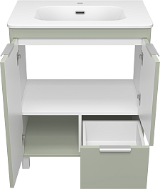 Brevita Тумба с раковиной Risacca Pistachio 70 фисташковый – фотография-5