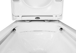 Azario Унитаз-компакт Alba AZ-8323 безободковый с бачком с сиденьем микролифт белый – фотография-12