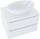 Mixline Мебель для ванной Виктория 70 L подвесная белая софт – фотография-15