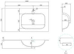 Vincea Раковина мебельная Elise 100 R VCB-4EL100MW-R белая – фотография-4