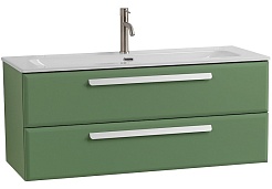 Cezares Тумба с раковиной Eco Cer-N 120 фисташковый софт CZR-8073-120 ручки сатин – фотография-1