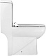 Azario Унитаз-моноблок Zeno AZ-1169 безободковый с бачком с сиденьем микролифт белый – картинка-19