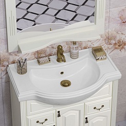 Opadiris Тумба под раковину Риспекто 80 слоновая кость – фотография-5