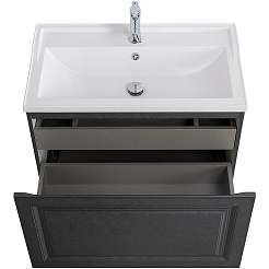 Cezares Тумба с раковиной Giubileo 80 подвесная титан – фотография-6