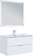 Aquanet Тумба с раковиной Алвита New 90 Flat подвесная белая матовая – картинка-25