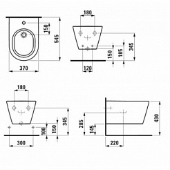 Laufen Биде подвесное Kartell 8.3033.1.000.302.1 – фотография-3