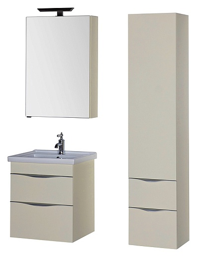 Aquanet Пенал для ванной "Эвора" крем – фотография-4