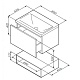 Am.Pm Мебель для ванной Gem 60 орех, с 1 ящиком – фотография-21