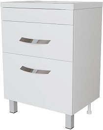 Mixline Тумба под раковину Марго 60 белая – фотография-1