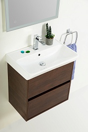 BelBagno Тумба под раковину Neon 60 с 2 ящиками подвесная Rovere Scuro – фотография-10