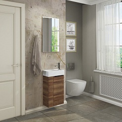 Comforty Тумба с раковиной Асти 40 дуб темно-коричневый – фотография-6