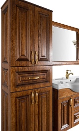 Водолей Мебель для ванной Дубэлла 120 орех – фотография-3